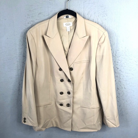 Talbots Jackets & Blazers - Talbots Light Tan Double-Breasted Blazer